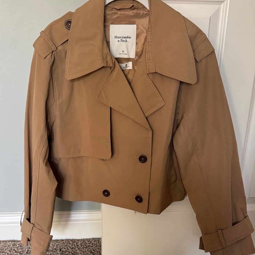 Abercrombie & Fitch Camel Trench Coat